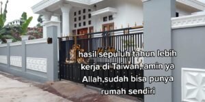 Kerja 10 Tahun, Rumah Megah TKI Taiwan Terbangun Kokoh