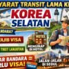 Pulang Cuti Dari Taiwan ke Indonesia mampir dulu ke Korea