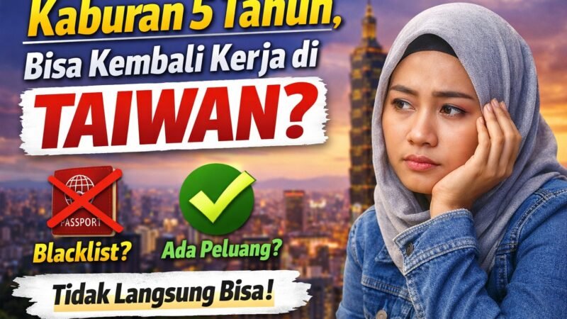 kaburan sudah 5 tahun di Indonesia, ingin berangkat lagi